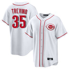 Cincinnati Reds #35 Jose Trevino Player White Fotopoulosg Game Home Stitched Jerseys