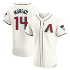 Arizona Diamondbacks #14 Gabriel Moreno Player Cream Fotopoulosg Limited Elite Home Game Stitched Jerseys