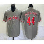 Cincinnati Reds #44 Elly De La Cruz Grey Fotopoulosg Cool Base Stitched Jersey 2