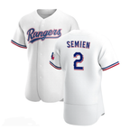 Texas Rangers #2 Marcus Semien White Fotopoulosg Stitched Flex Base Jersey