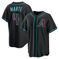 Arizona Diamondbacks #4 Ketel Marte Black Fotopoulosg Alternate Replica Jersey