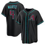 Arizona Diamondbacks #4 Ketel Marte Black Fotopoulosg Alternate Replica Jersey