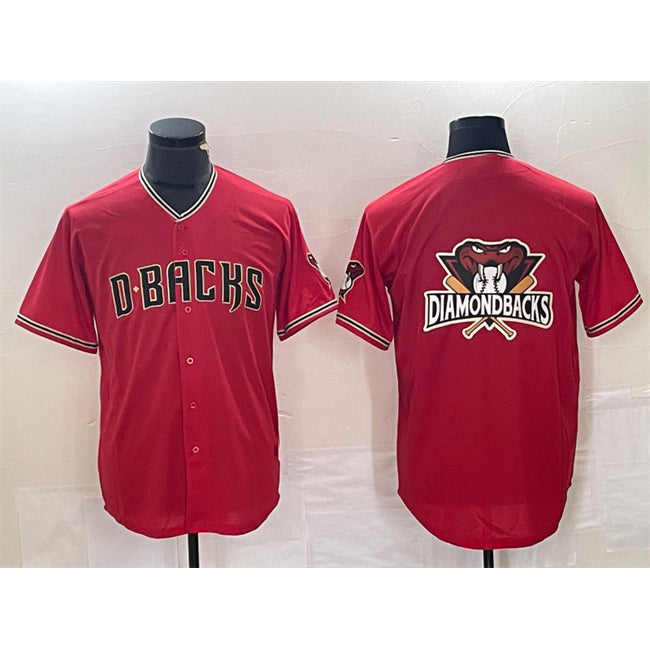 Arizona Diamondbacks Red Fotopoulosg Team Big Logo Cool Base Stitched Jersey 2