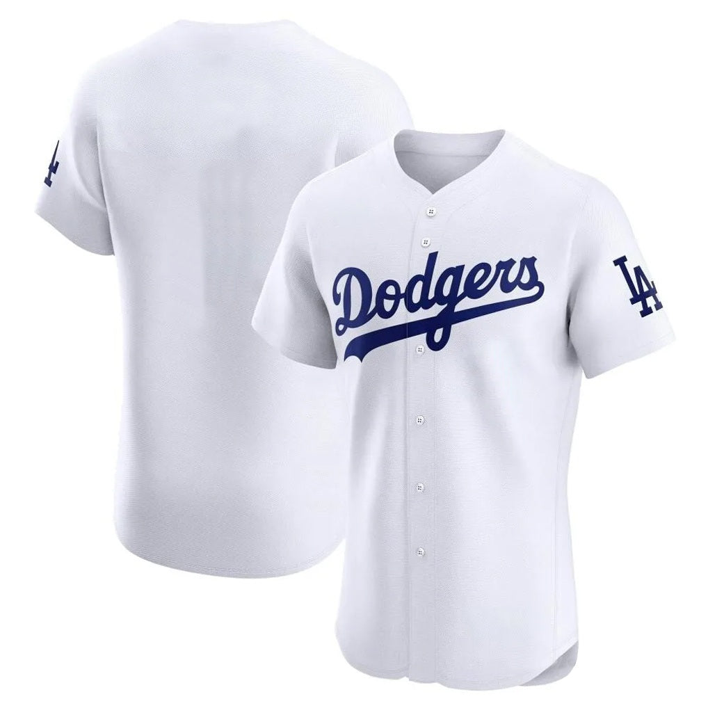 Los Angeles Dodgers Blank Player White Fotopoulosg Limited Elite Home Stitched Jerseys