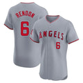 Los Angeles Angels #6 Anthony Rendon Player Gray Fotopoulosg Home Limited Elite Stitched Jerseys