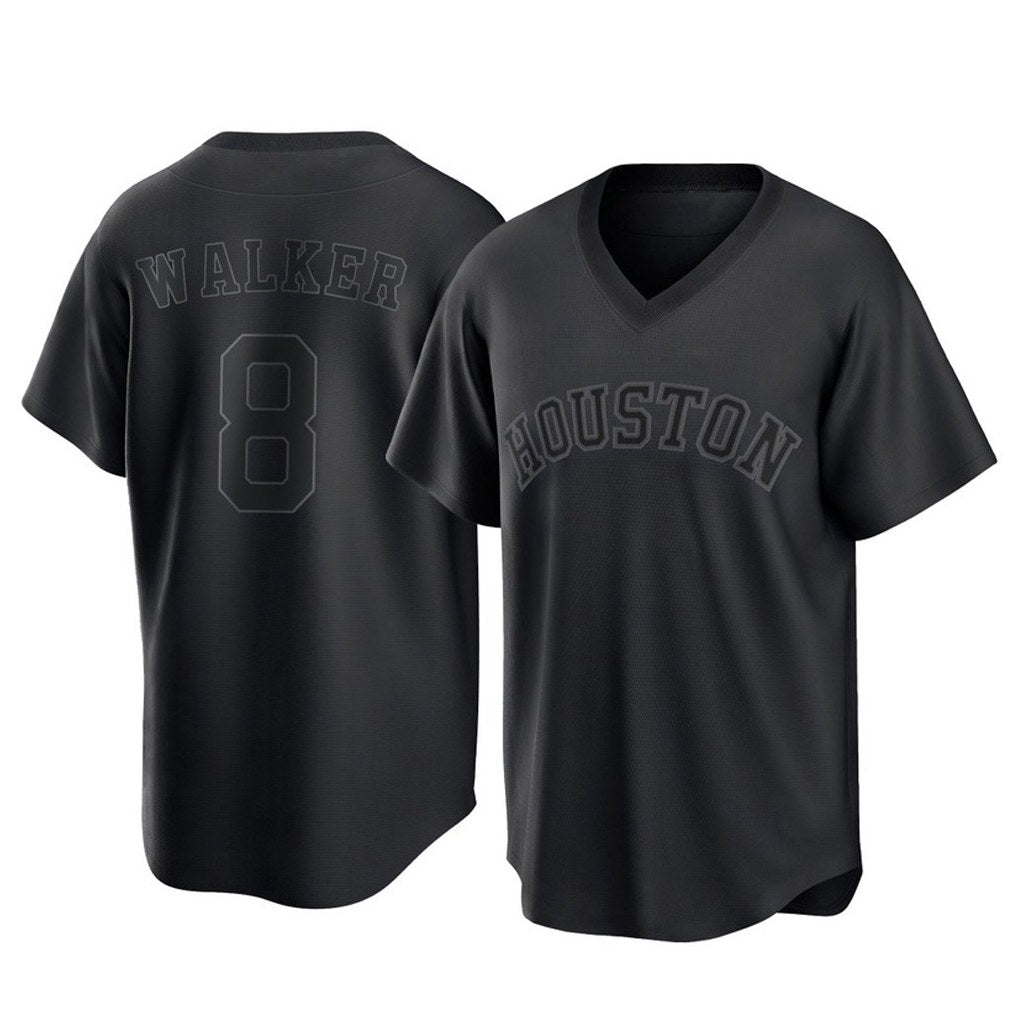 Houston Astros #8 Christian Walker Player Black Fotopoulosg Fashion T-shirt Home Game Stitched Jerseys