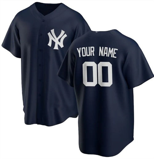 Custom New York Yankees Navy Fotopoulosg Stitched Jersey