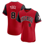 Chicago White Sox #8 Kyle Teel Player Red Fotopoulosg City Connect Limited Elite Home Stitched Jerseys