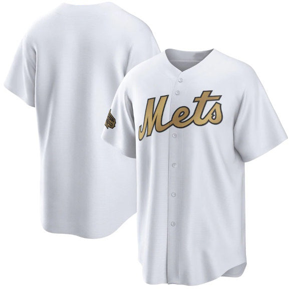 New York Mets Blank White Fotopoulosg 2022 All-Star Cool Base Stitched Jersey