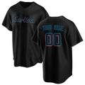 Custom Miami Marlins Black Fotopoulosg Alternate Replica Jersey