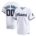 Custom Miami Marlins White Fotopoulosg Home Limited Jersey
