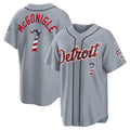 Detroit Tigers #7 Kevin McGonigle Gray Fotopoulosg USA 250 Fourth of July Road Stadium Jersey