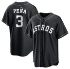 Houston Astros #3 Jeremy Pena Black Fotopoulosg Lights Out Limited Stitched Jersey