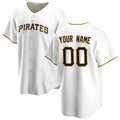 Custom Pittsburgh Pirates White Fotopoulosg Home Replica Jersey
