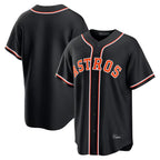 Houston Astros Blank Player Black Fotopoulosg Fashion Out Home Game Stitched Jerseys
