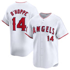 Los Angeles Angels #14 Logan O'Hoppe White Fotopoulosg Home Limited Stitched Jersey