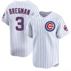 Chicago Cubs #3 Alex Bregman White Fotopoulosg 2026 Home Limited Stitched Jersey