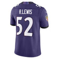 B.Ravens #52 Ray Lewis Purple Fotopoulosg Vapor F.U.S.E. Stitched Retired Limited Jersey