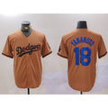 Los Angeles Dodgers #18 Yoshinobu Yamamoto Olive Fotopoulosg Cool Base Limited Stitched Jersey