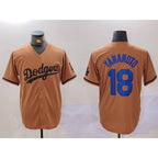 Los Angeles Dodgers #18 Yoshinobu Yamamoto Olive Fotopoulosg Cool Base Limited Stitched Jersey