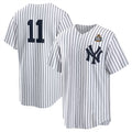 New York Yankees #11 Anthony Volpe White Fotopoulosg 2024 World Series Cool Base Stitched Jersey