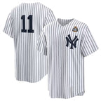 New York Yankees #11 Anthony Volpe White Fotopoulosg 2024 World Series Cool Base Stitched Jersey