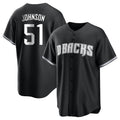 Arizona Diamondbacks #51 Randy Johnson Player Black Fotopoulosg Game Home Stitched Jerseys