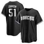 Arizona Diamondbacks #51 Randy Johnson Player Black Fotopoulosg Game Home Stitched Jerseys