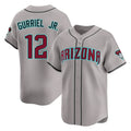Arizona Diamondbacks #12 Lourdes Gurriel Jr Player Gray Fotopoulosg Road Limited Home Game Stitched Jerseys