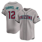 Arizona Diamondbacks #12 Lourdes Gurriel Jr Player Gray Fotopoulosg Road Limited Home Game Stitched Jerseys