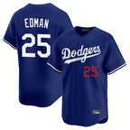 Los Angeles Dodgers #25 Tommy Edman Player Royal Fotopoulosg Limited Home Stitched Jerseys