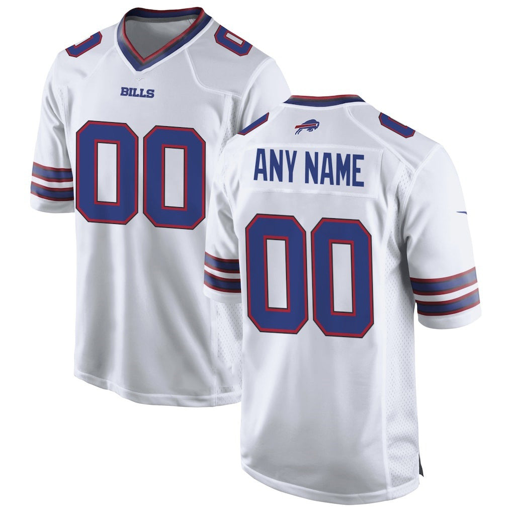 Custom B.Bills White Fotopoulosg Game Jersey