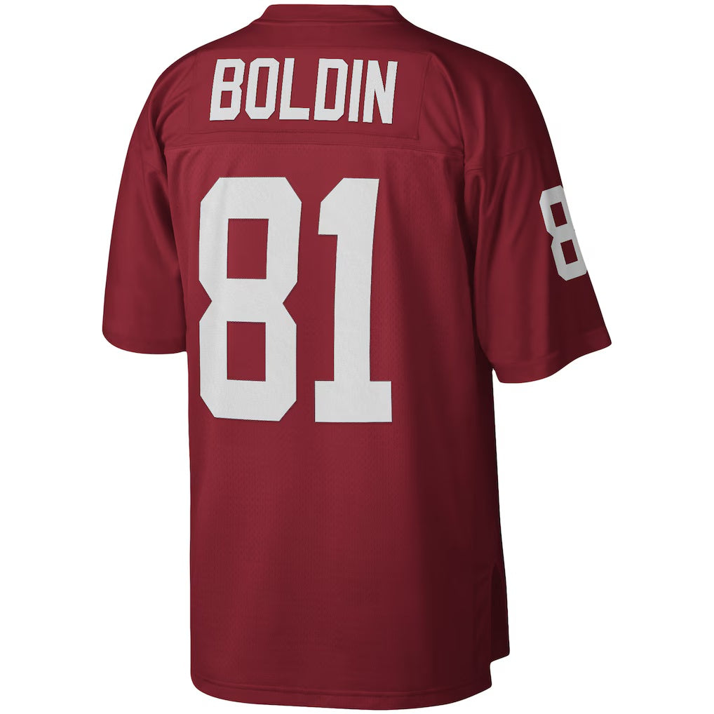 A.Cardinals #81 Anquan Boldin Mitchell & Ness Cardinal Fotopoulosg Legacy Replica Jersey