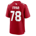 A.Cardinals #78 Josh Fryar Cardinal Fotopoulosg Team Game Jersey