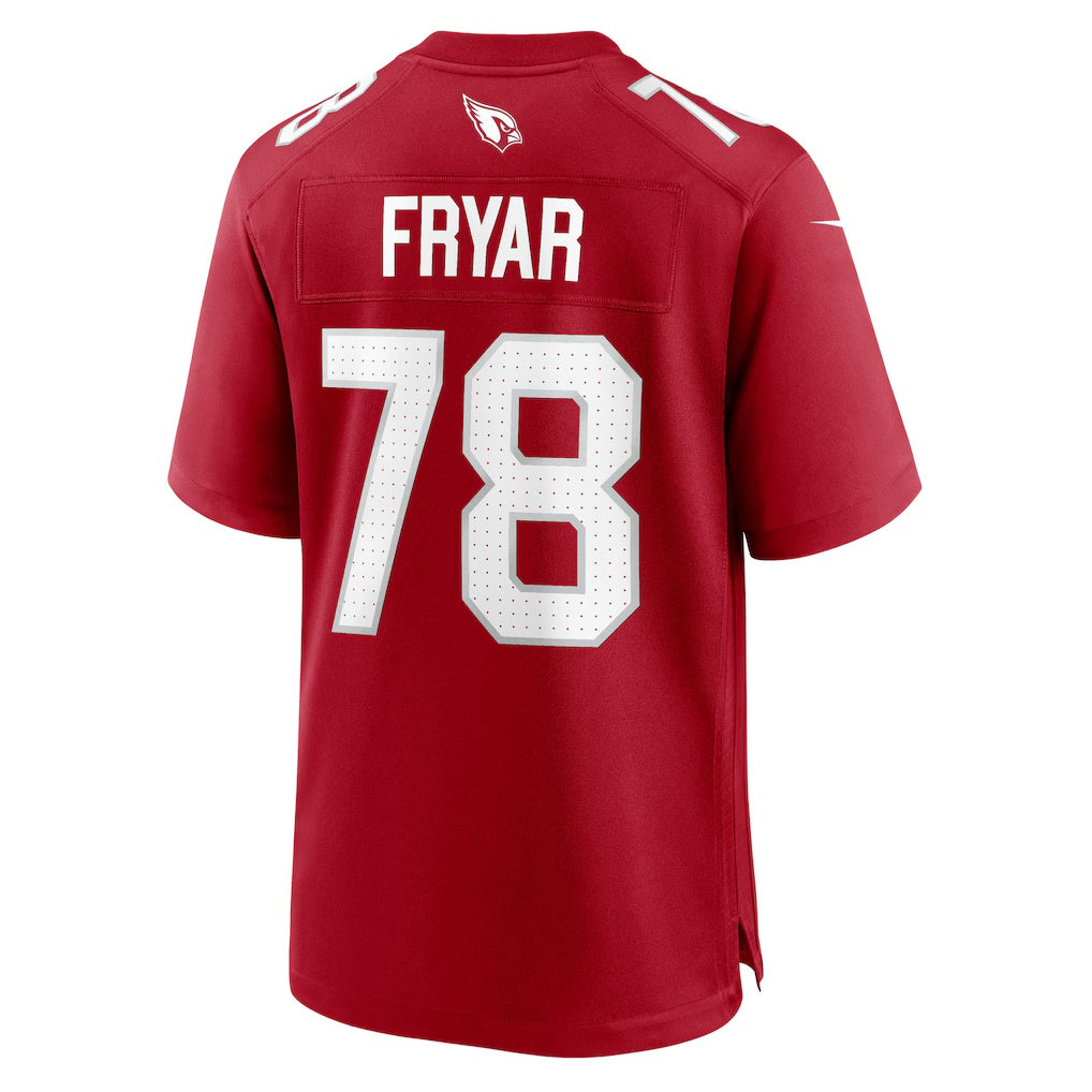 A.Cardinals #78 Josh Fryar Cardinal Fotopoulosg Team Game Jersey