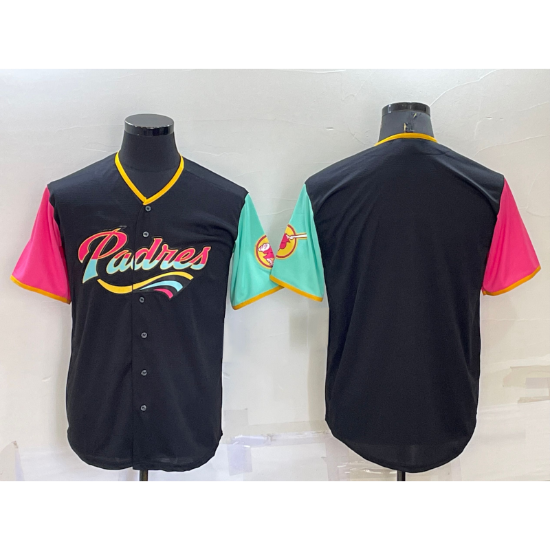 San Diego Padres Blank Black Fotopoulosg 2022 City Connect Cool Base Stitched Jersey