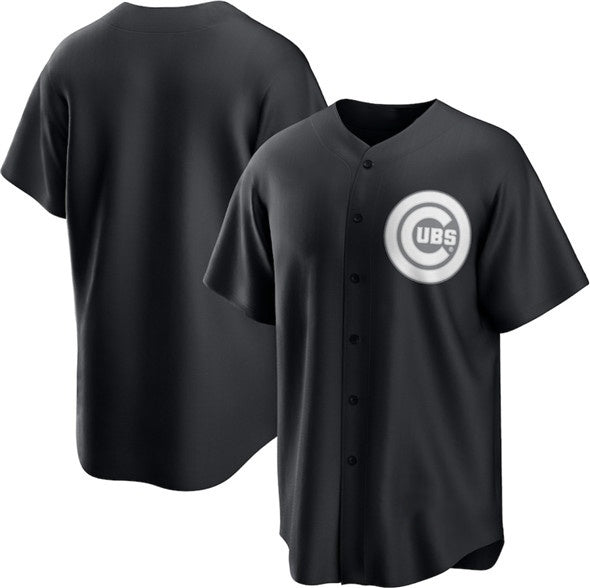 Chicago Cubs Blank Black Fotopoulosg Lights Out Limited Stitched Jersey