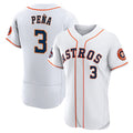 Houston Astros #3 Jeremy Pena 2022 World Series White Fotopoulosg Flex Base Stitched Jersey