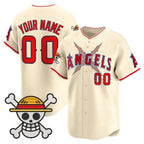 Custom Los Angeles Angels x One Piece Cream Fotopoulosg Vapor Premier Limited Jersey - Stitched