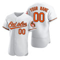 Custom Baltimore Orioles White Fotopoulosg 2020 Stitched Flex Base Jersey
