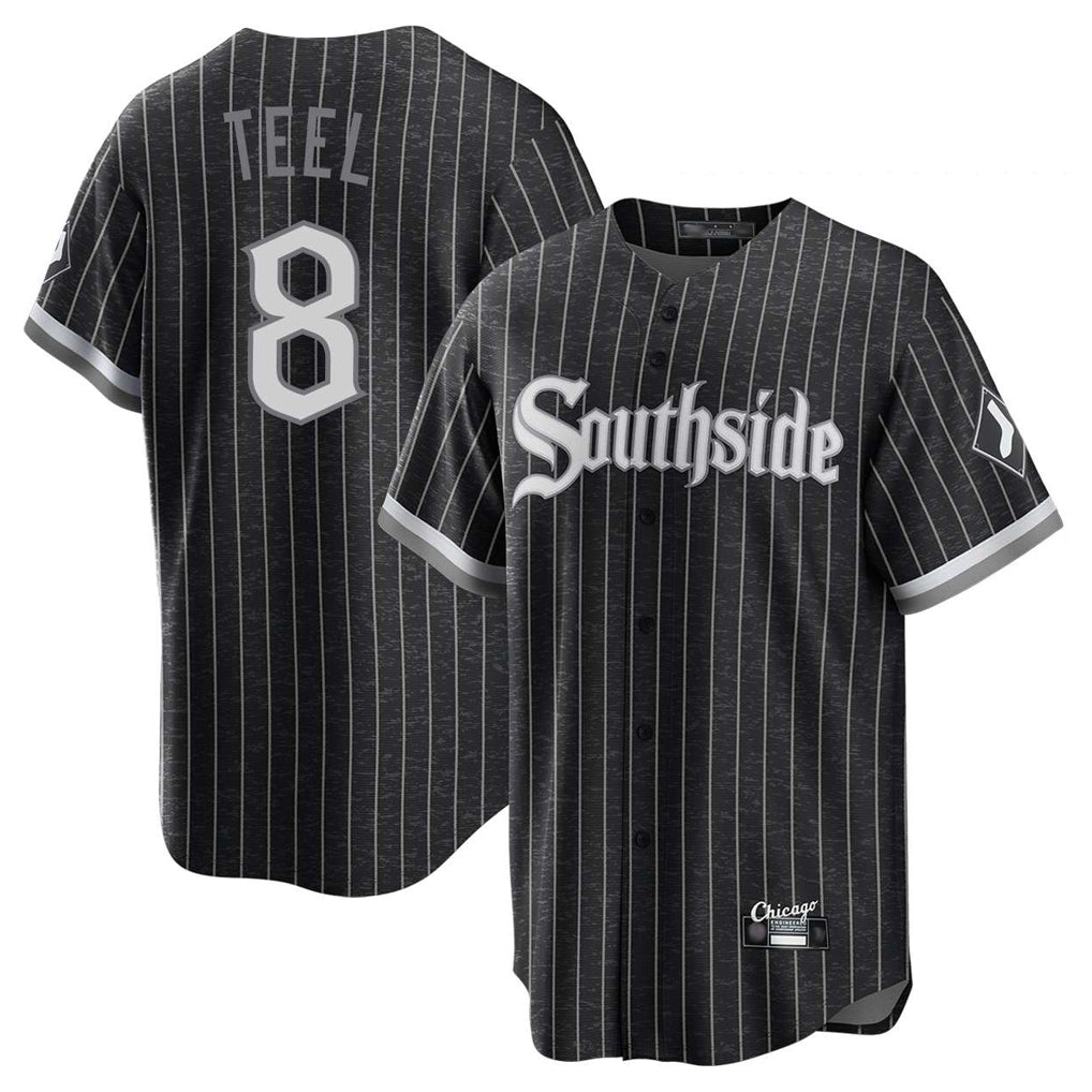 Chicago White Sox #8 Kyle Teel Player Black Fotopoulosg City Connect Home Game Stitched Jerseys