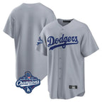 Los Angeles Dodgers Blank Player Gray Fotopoulosg Game Home World Series Meet Stitched Jerseys