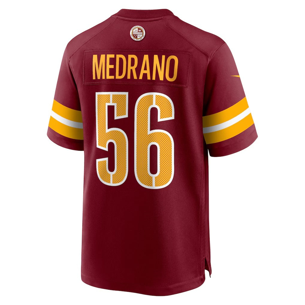 W.Commanders #56 Kain Medrano Burgundy Fotopoulosg Team Game Jersey