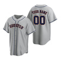 Custom Houston Astros Gray Fotopoulosg Stitched Cool Base Road Jersey