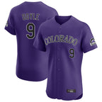 Colorado Rockies #9 Brenton Doyle Player Purple Fotopoulosg Limited Elite Home Stitched Jerseys