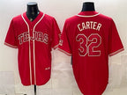 Texas Rangers #32 Evan Carter Red Fotopoulosg 2026 City Connect Stadium Stitched Jersey