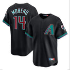 Arizona Diamondbacks #14 Gabriel Moreno Player Black Fotopoulosg Fashion Out Home Game Stitched Jerseys
