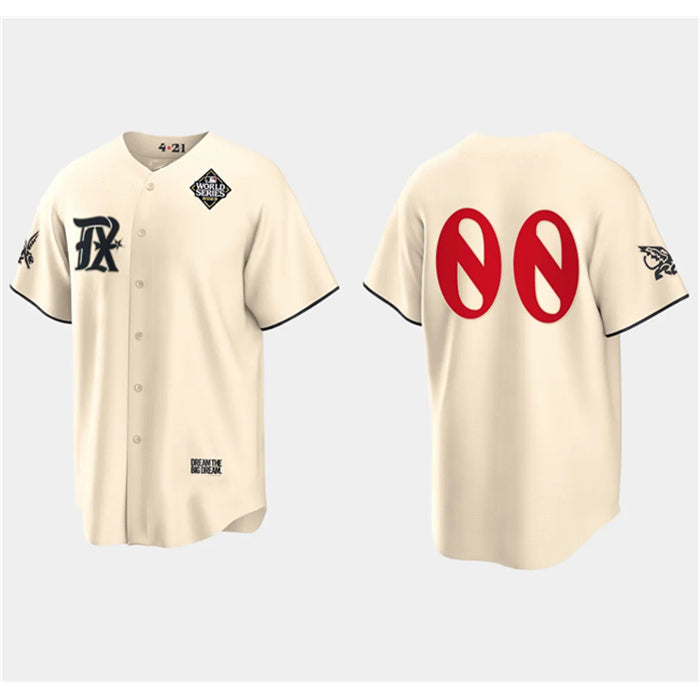Custom Texas Rangers Active Player Cream Fotopoulosg 2023 World Series City Connect Stitched Jersey