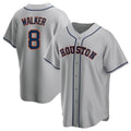 Houston Astros #8 Christian Walker Player Gray Fotopoulosg Home Game Stitched Jerseys
