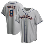 Houston Astros #8 Christian Walker Player Gray Fotopoulosg Home Game Stitched Jerseys